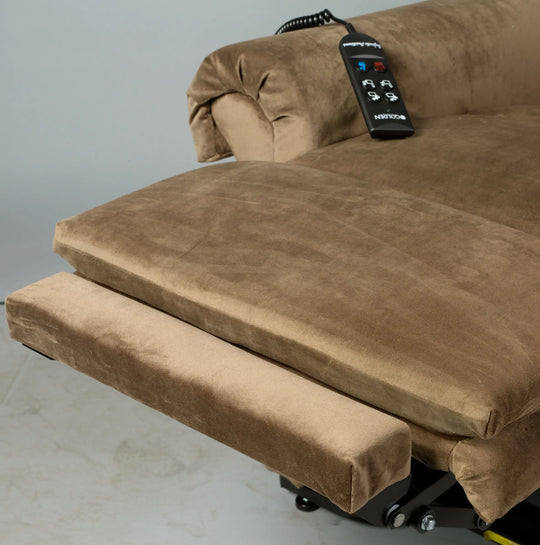 Inklusive Verlängerung für Fußstütze Golden