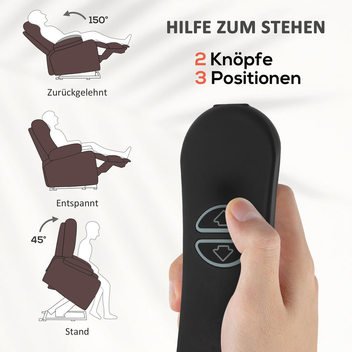RehaComfort Aufstehsessel Moretto Liegeposition