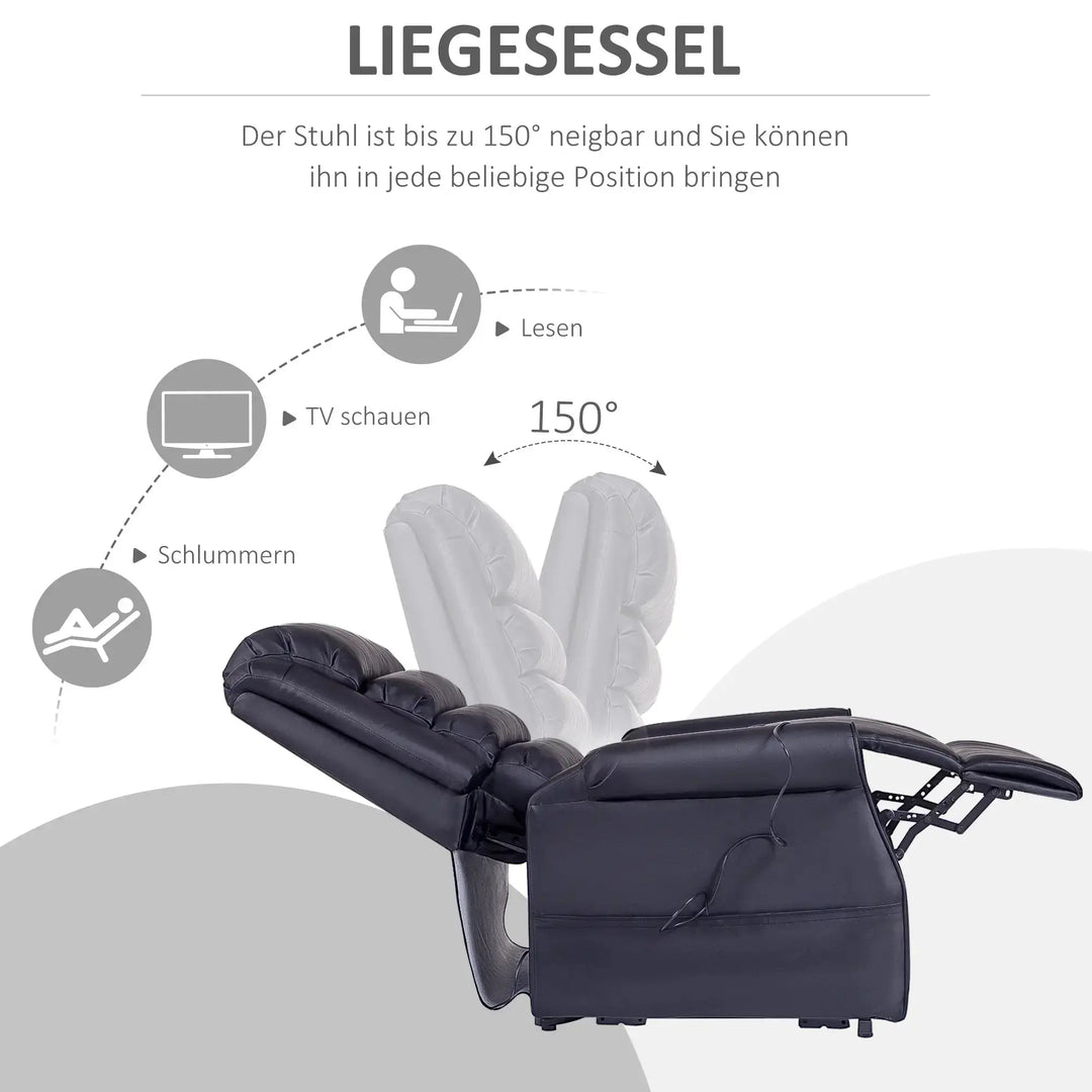 RehaComfort Aufstehsessel Corvino mit Massage und Wärme RehaComfort