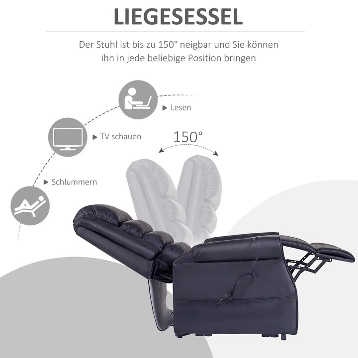 RehaComfort Aufstehsessel Corvino mit Massage und Wärme RehaComfort