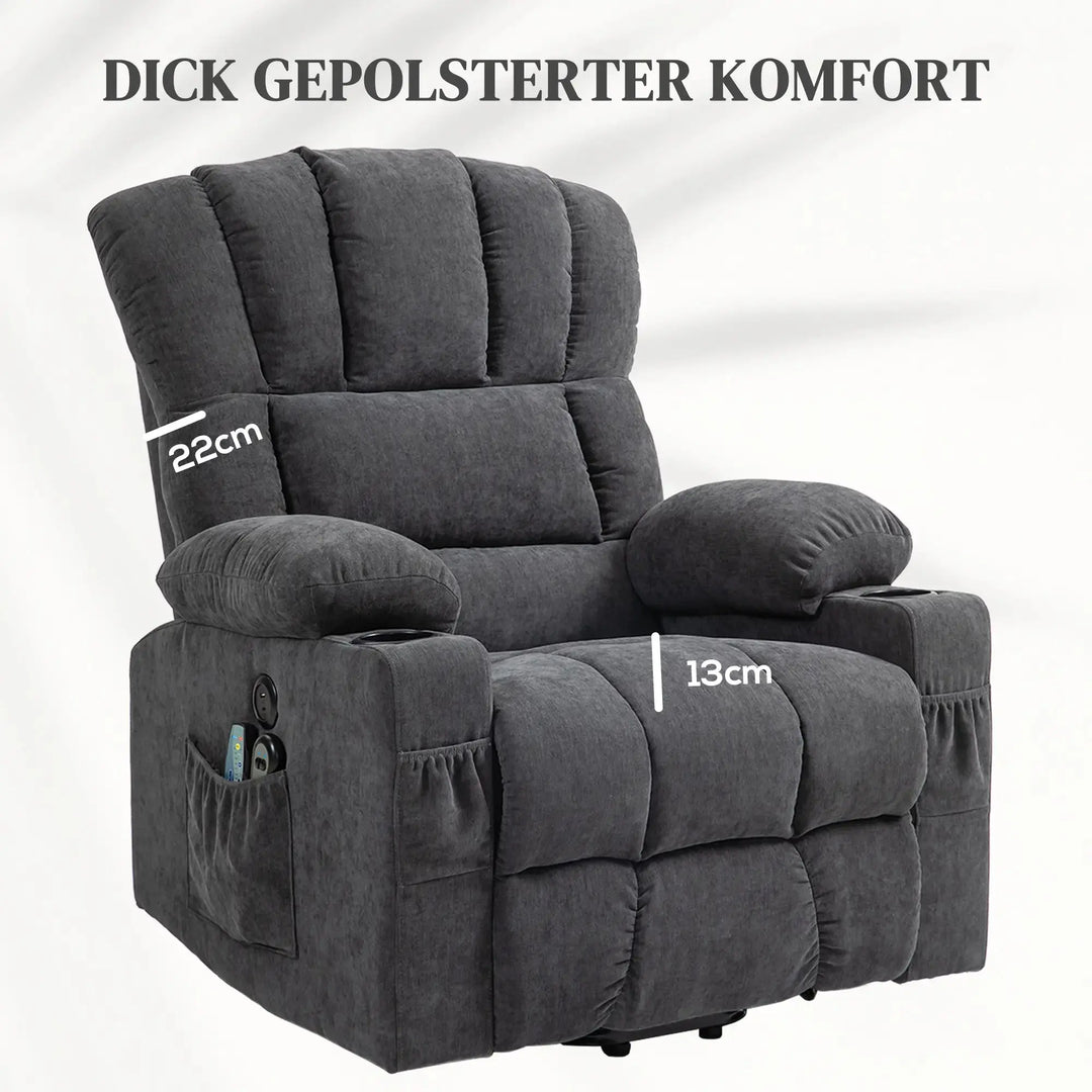 Seniorensessel mit Massagefunktion und Wärme | Montaro Komfort | RehaComfort RehaComfort