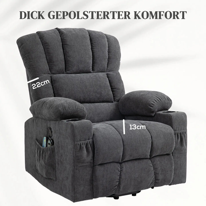 Seniorensessel mit Massagefunktion und Wärme | Montaro Komfort | RehaComfort RehaComfort