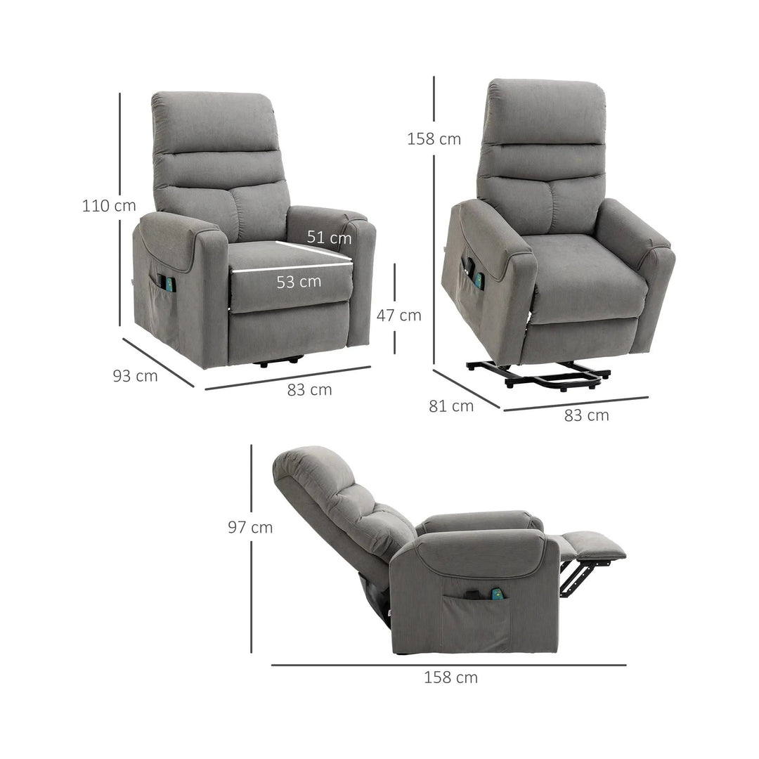 Seniorensessel elektrisch verstellbar | Lirento | mit Massage und Wärme | RehaComfort RehaComfort