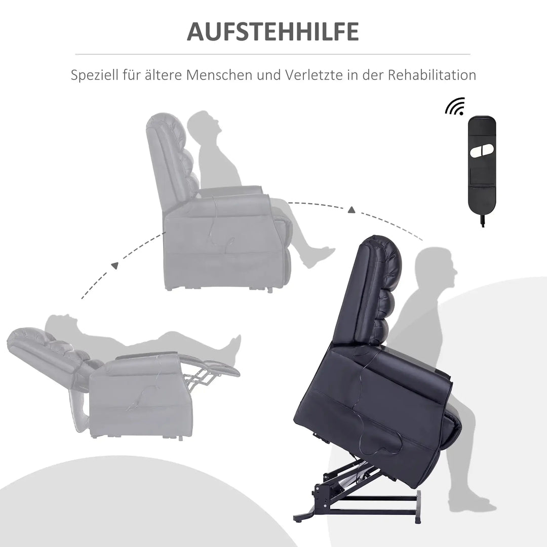 RehaComfort Aufstehsessel Corvino mit Massage und Wärme RehaComfort