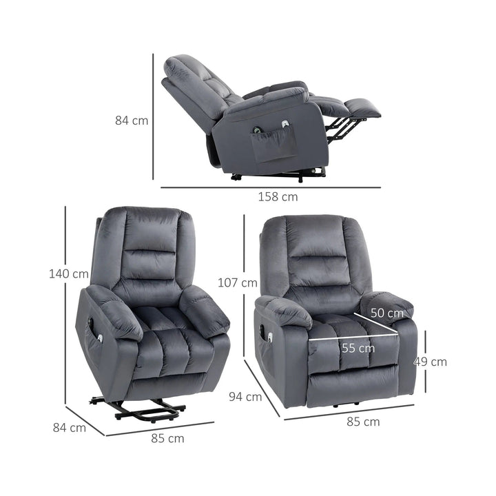 RehaComfort Aufstehsessel Tavaro Premium mit Massage und Wärme RehaComfort