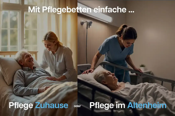 Burmeier Regia Pflegedoppelbett mit Holzdekor Burmeier