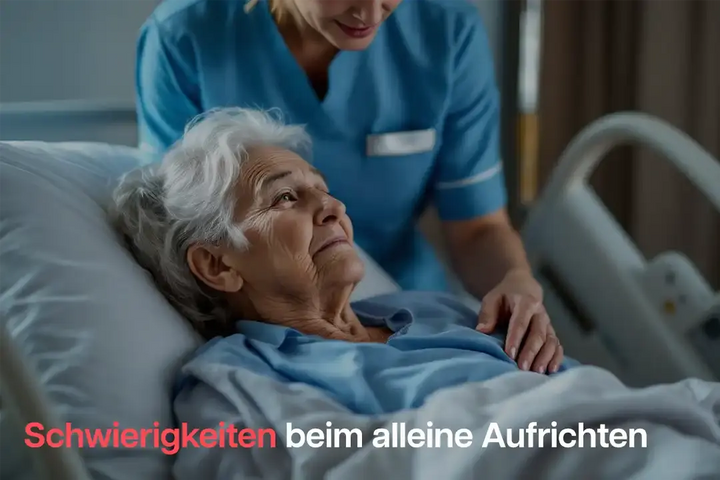 Burmeier Regia Pflegedoppelbett mit Holzdekor Burmeier