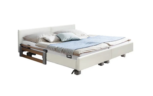 Burmeier Regia Pflegedoppelbett mit Stoff-/Kunstlederbezug Burmeier