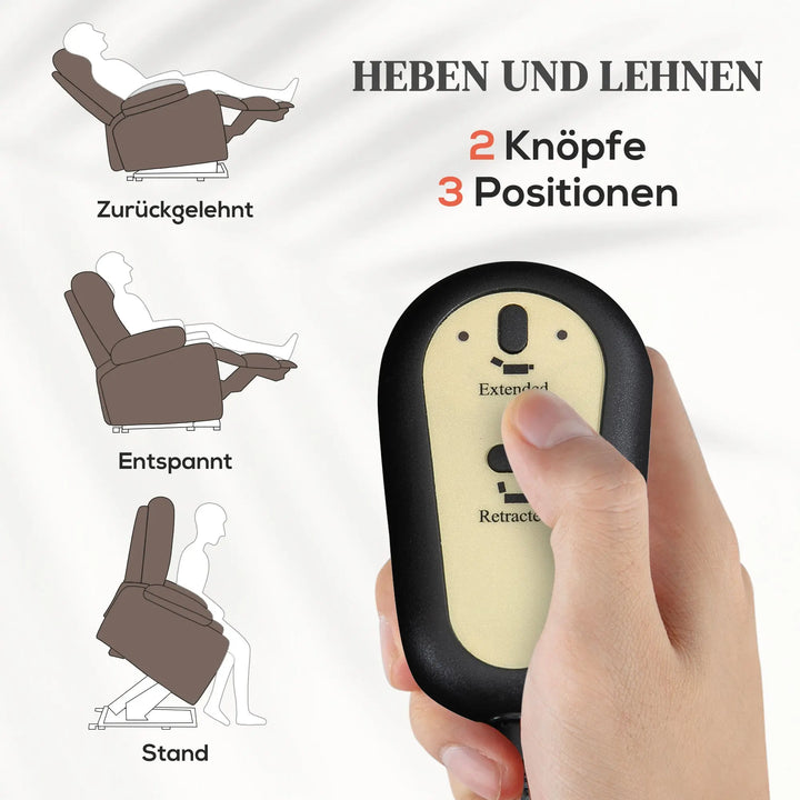 Elektrischer Massagesessel mit Aufstehhilfe | Cedaro | mit Massage und Wärme |  RehaComfort RehaComfort