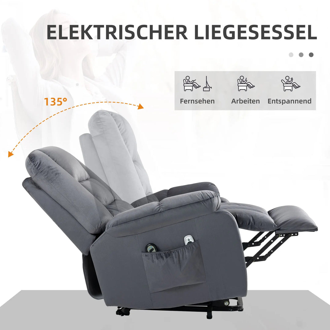 RehaComfort Aufstehsessel Tavaro Premium mit Massage und Wärme RehaComfort