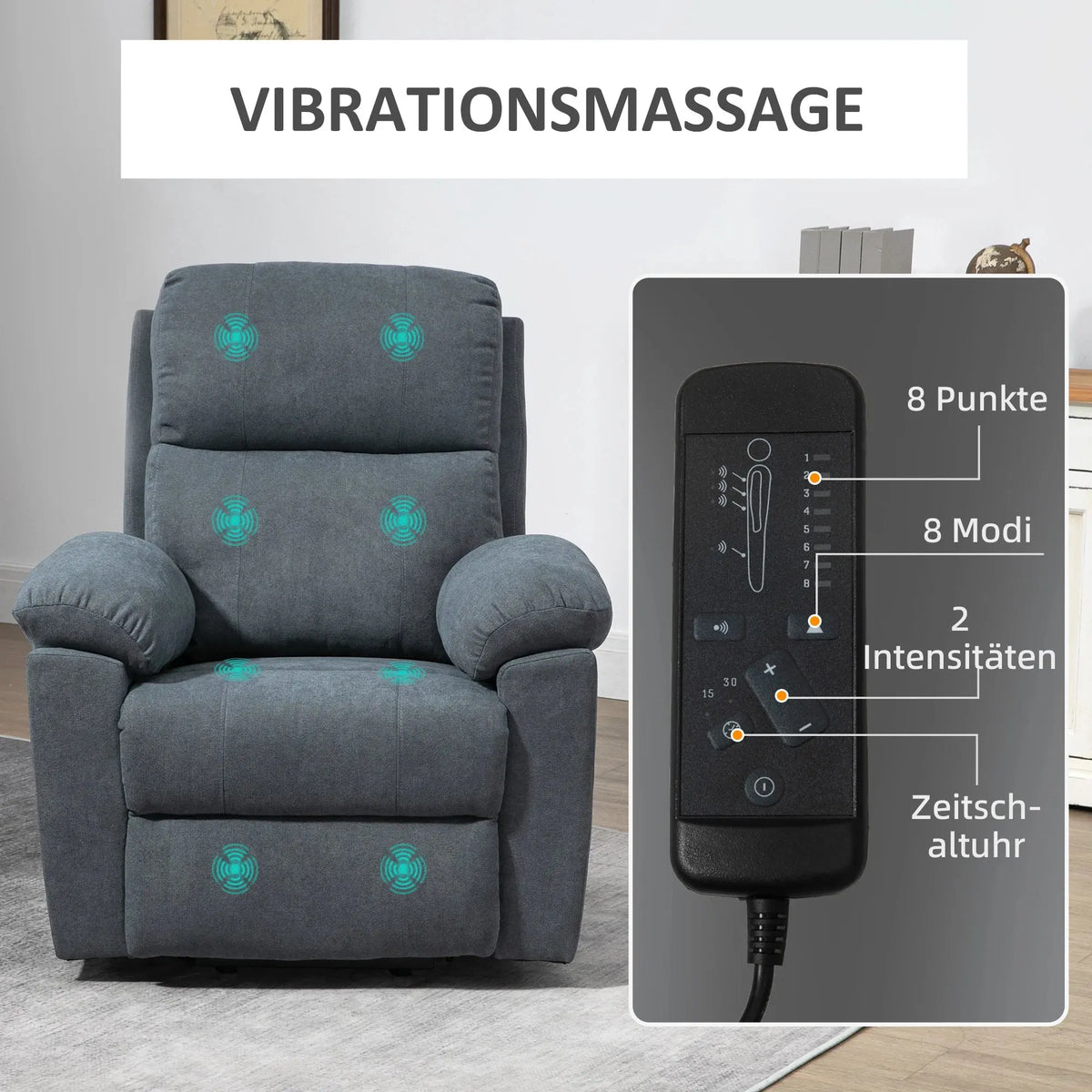 Aufstehsessel für Senioren  mit Massagefunktion | Medora | RehaComfort RehaComfort
