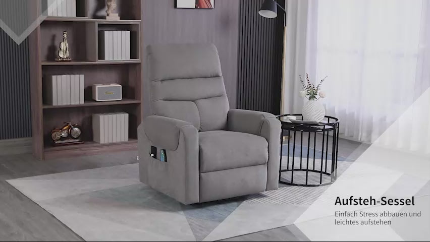 Seniorensessel elektrisch verstellbar | Lirento | mit Massage und Wärme | RehaComfort