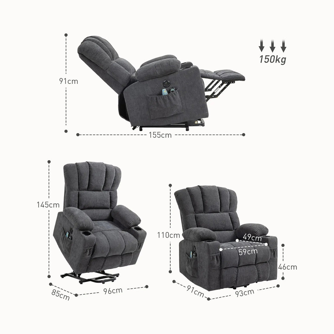 Seniorensessel mit Massagefunktion und Wärme | Montaro Komfort | RehaComfort RehaComfort