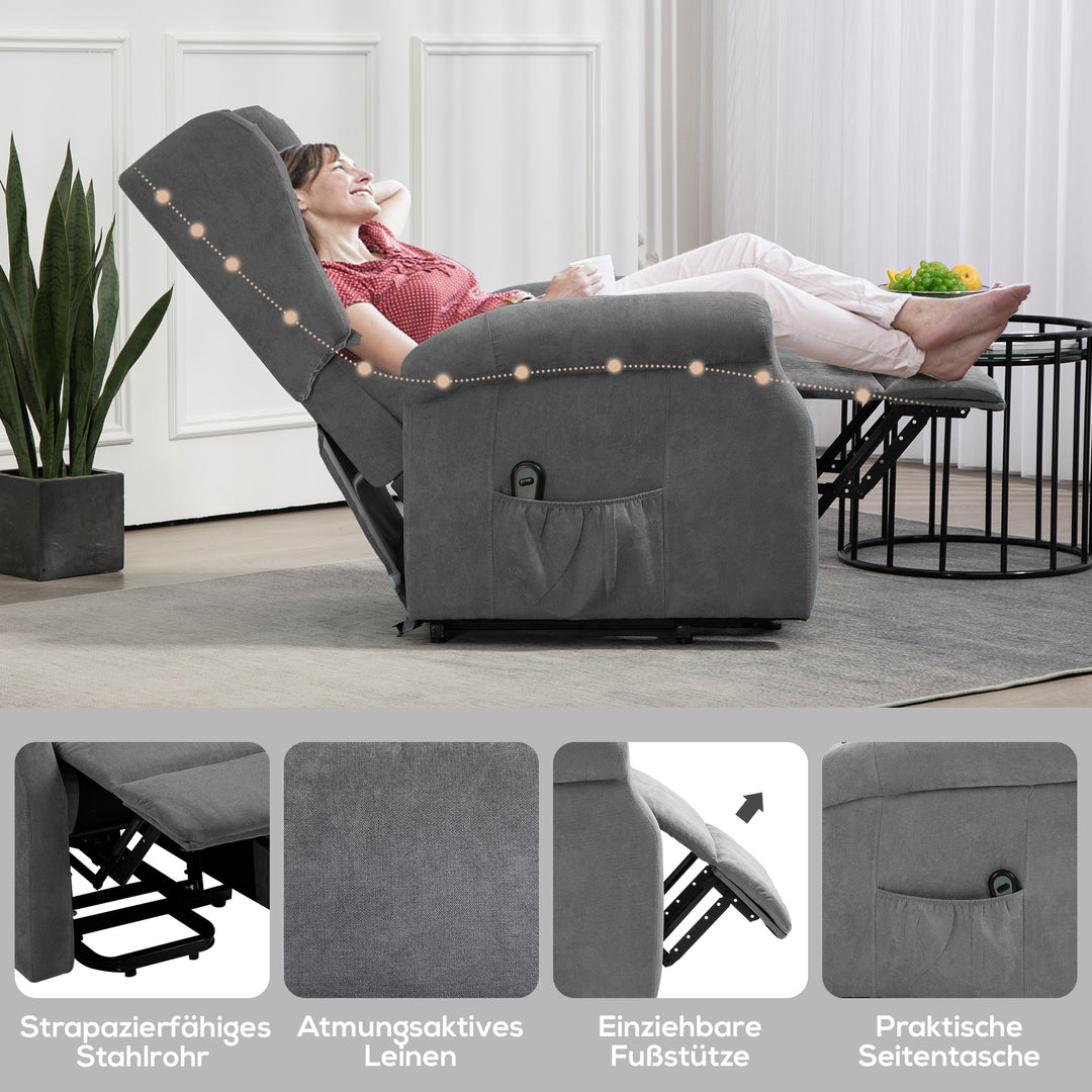 Aufstehsessel mit Liegefunktion | Lumaro | RehaComfort